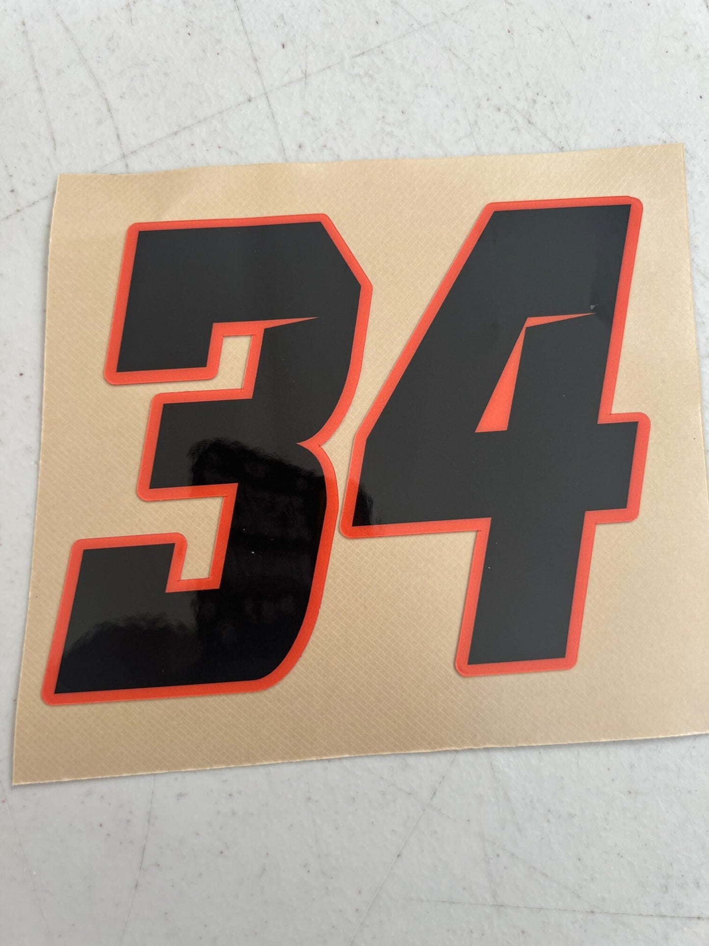 Individual Number Decals, Waterproof Racing Stickers, Car Decals, Personalized Stickers, Racing Decals