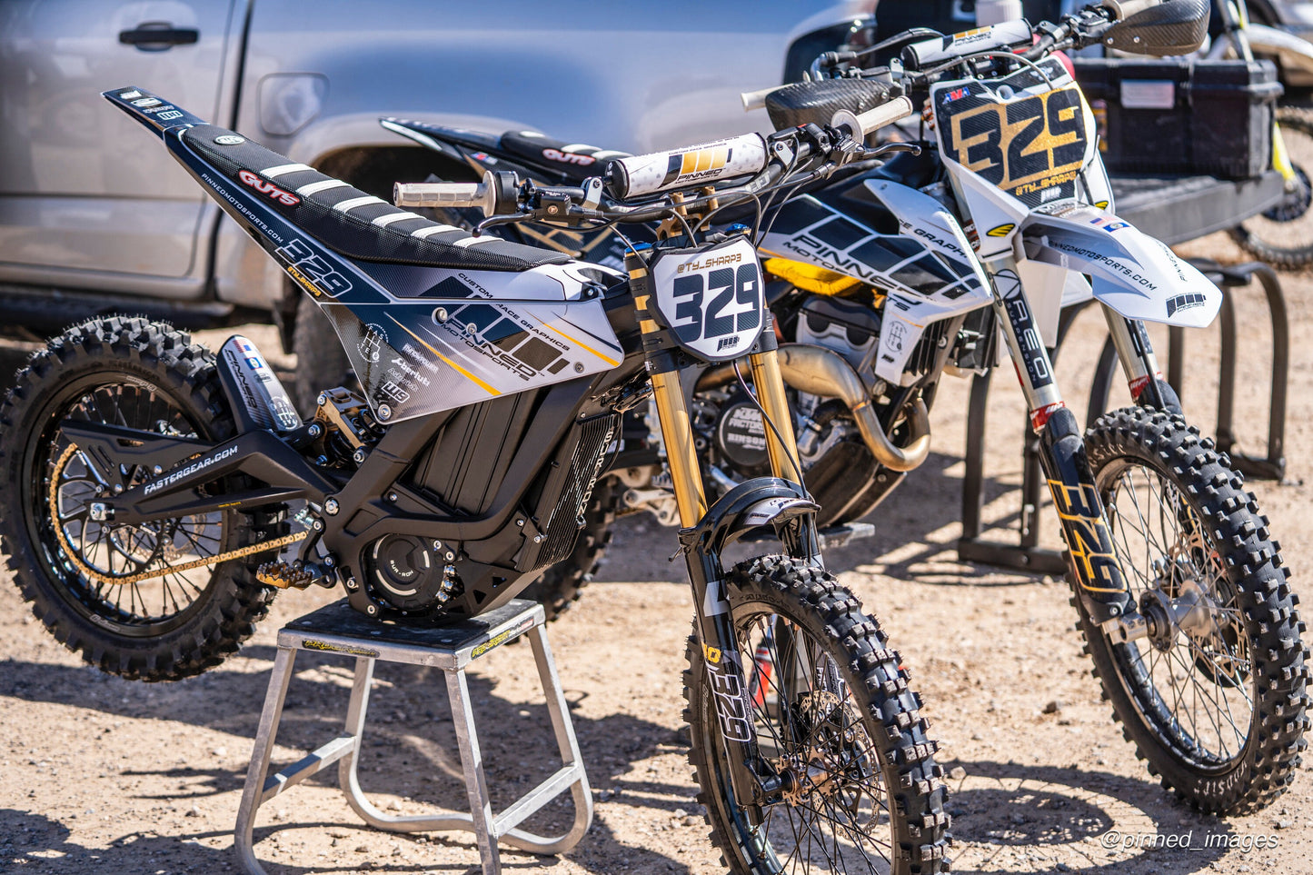 Super Clean Sur-Ron Front Plate Decals, Personalized Name and Number Plate, ODI MTB Plate Decals