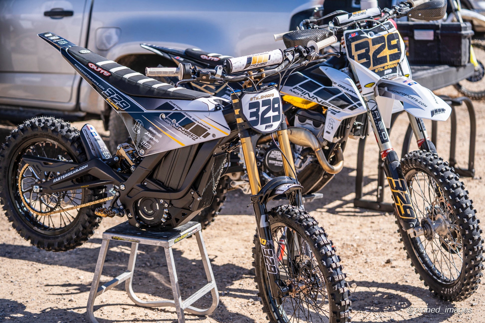 Super Clean Sur-Ron Front Plate Decals, Personalized Name and Number Plate, ODI MTB Plate Decals