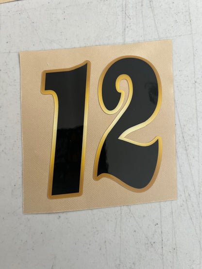 Individual Number Decals, Waterproof Racing Stickers, Car Decals, Personalized Stickers, Racing Decals