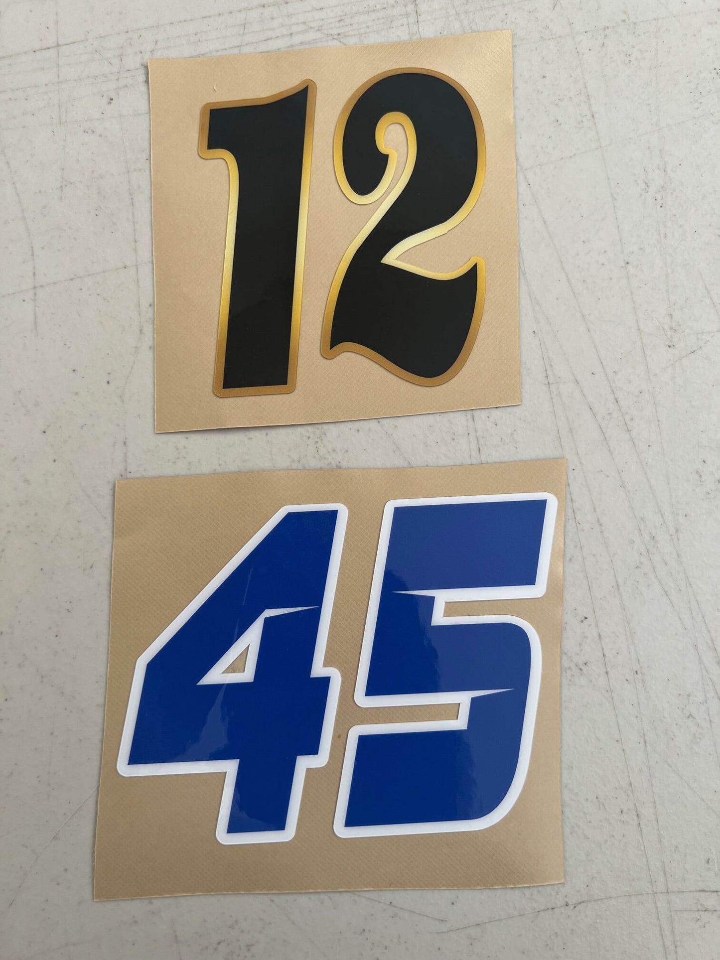Individual Number Decals, Waterproof Racing Stickers, Car Decals, Personalized Stickers, Racing Decals