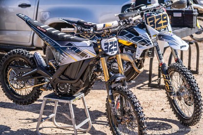 Personalized Sur-Ron Front Plate Decals, Custom Name and Number Plate, ODI MTB Plate Decals