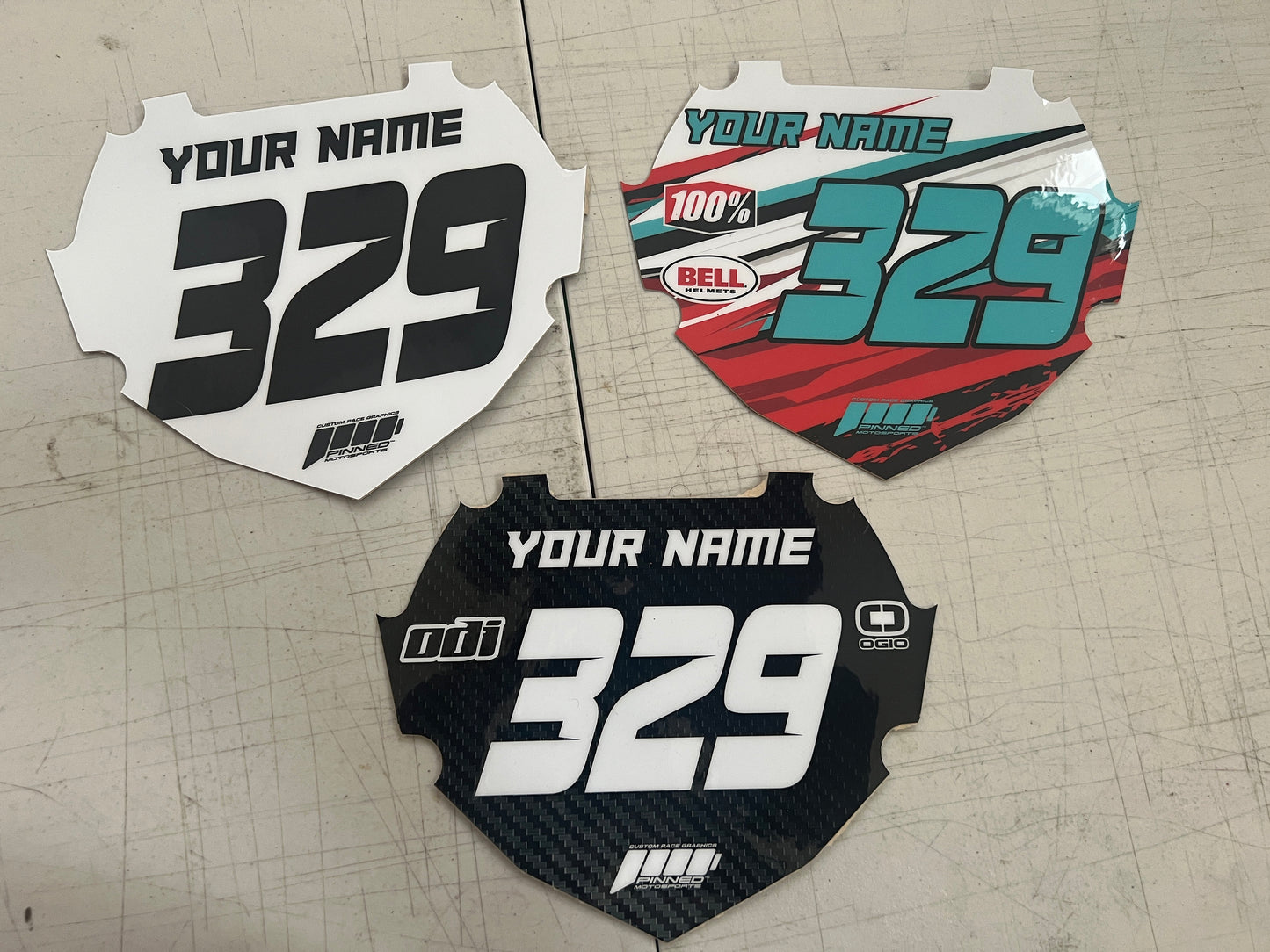 Personalized Box BMX Number Plate Decals, Custom Box Plate decals, Box BMX Plate Decals, BMX Decals