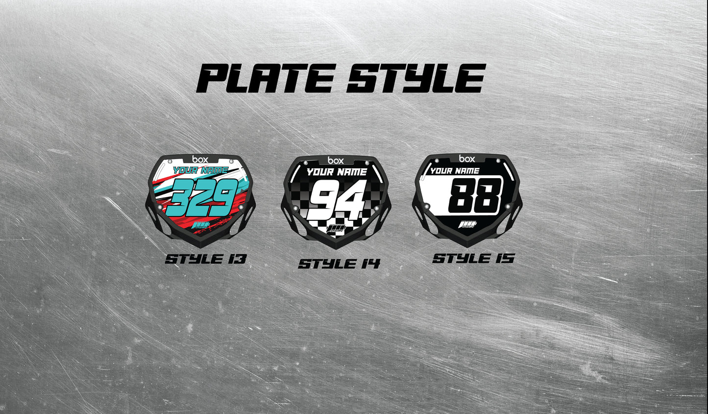 Personalized Box BMX Number Plate Decals, Custom Box Plate decals, Box BMX Plate Decals, BMX Decals