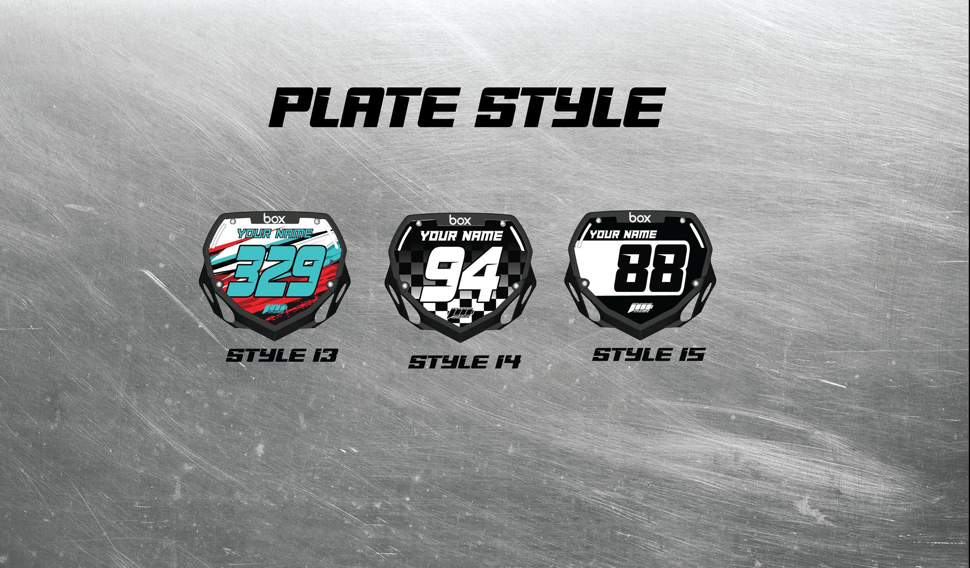 Personalized Box BMX Number Plate Decals, Custom Box Plate decals, Box BMX Plate Decals, BMX Decals