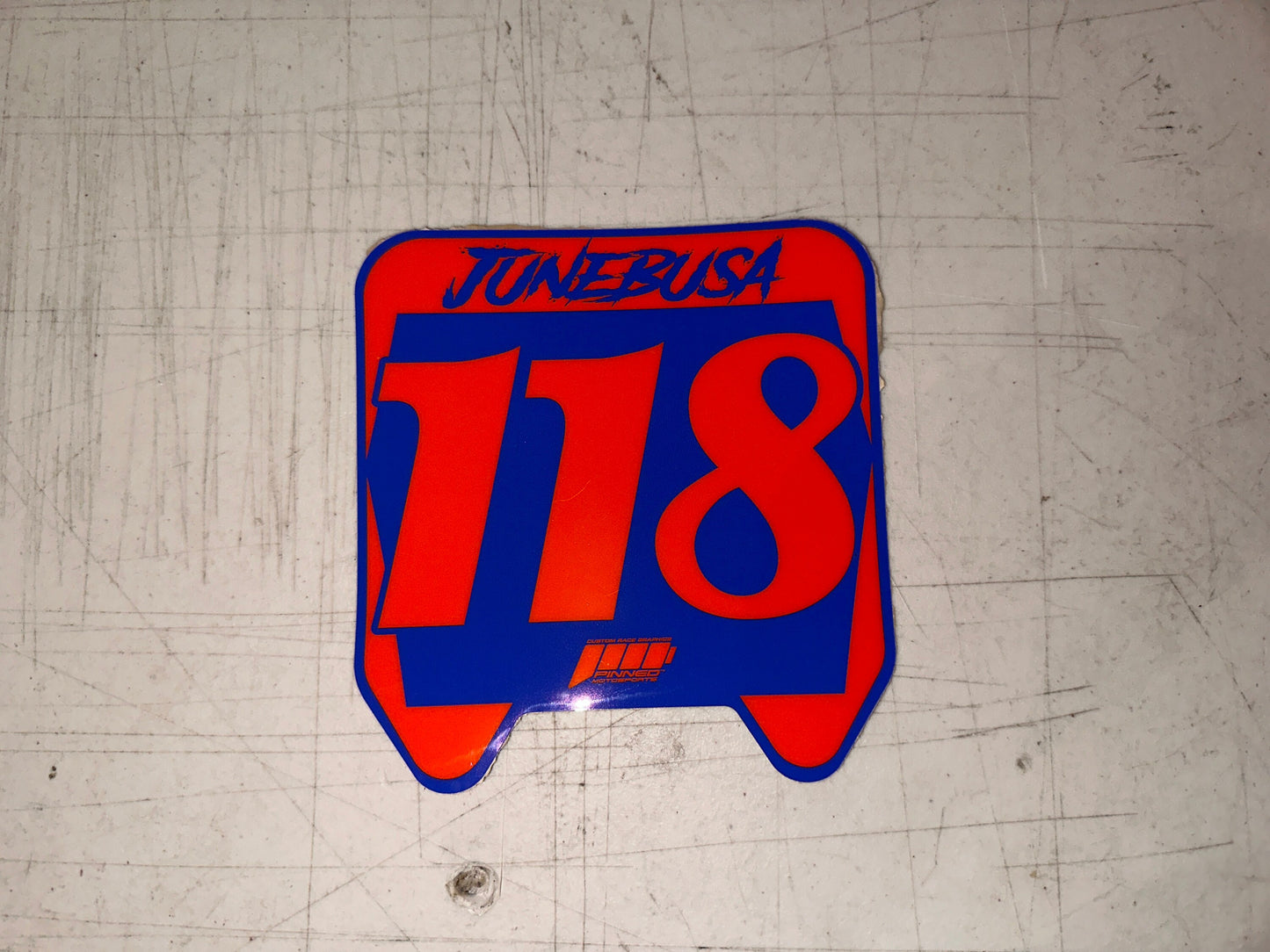Personalized Sur-Ron Front Plate Decals, Custom Name and Number Plate, ODI MTB Plate Decals