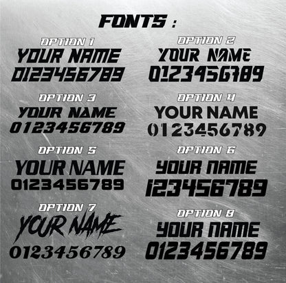 White Sur-Ron Light Bee Graphics Kit, Personalized Name and Number, Custom Sur-Ron Decals