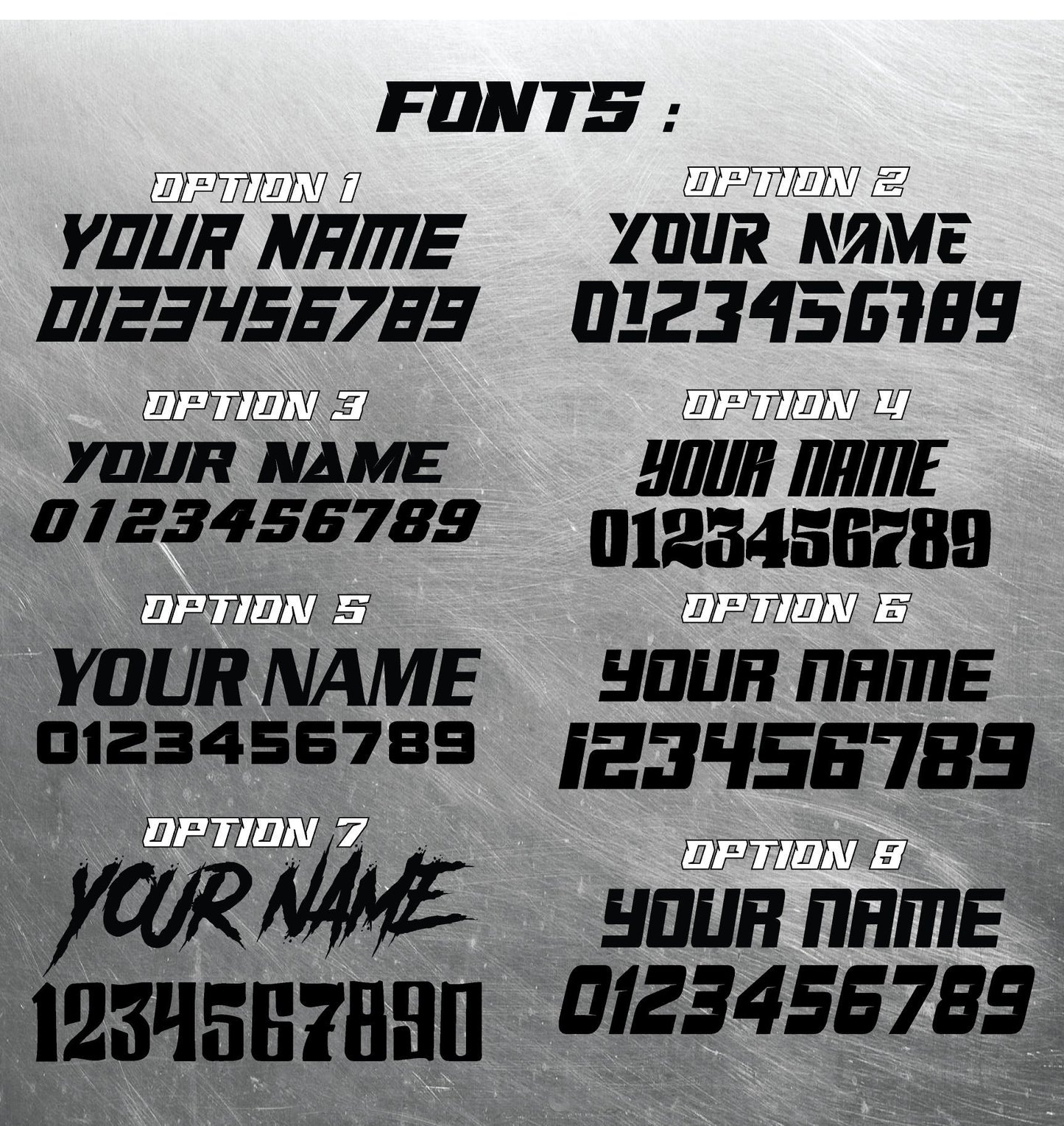 Tangent BMX Style Graphics, Tangent Plate Decals, Personalized Number Plate Graphics