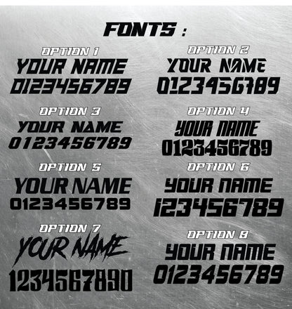 BMX Answer Style Number Plate Decals: Personalized Plates, BMX Graphics | Fast Shipping