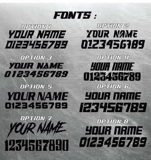 Stacyc Style Plate Graphics | Number Plate Decals | Personalized Plate Decals