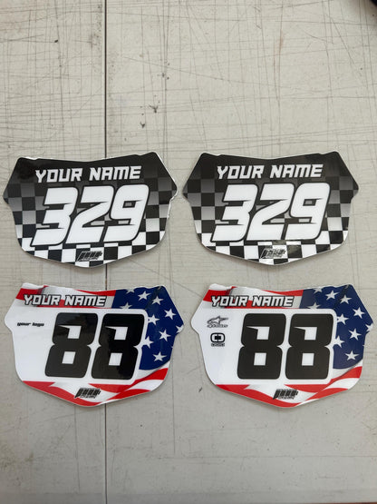Tangent BMX Style Graphics, Tangent Plate Decals, Personalized Number Plate Graphics