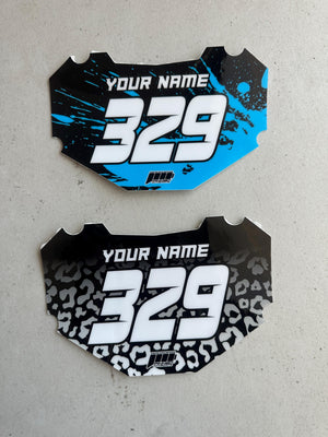 Stacyc Style Plate Graphics | Number Plate Decals | Personalized Plate Decals