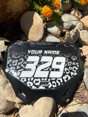 Stacyc Style Plate Graphics | Number Plate Decals | Personalized Plate Decals