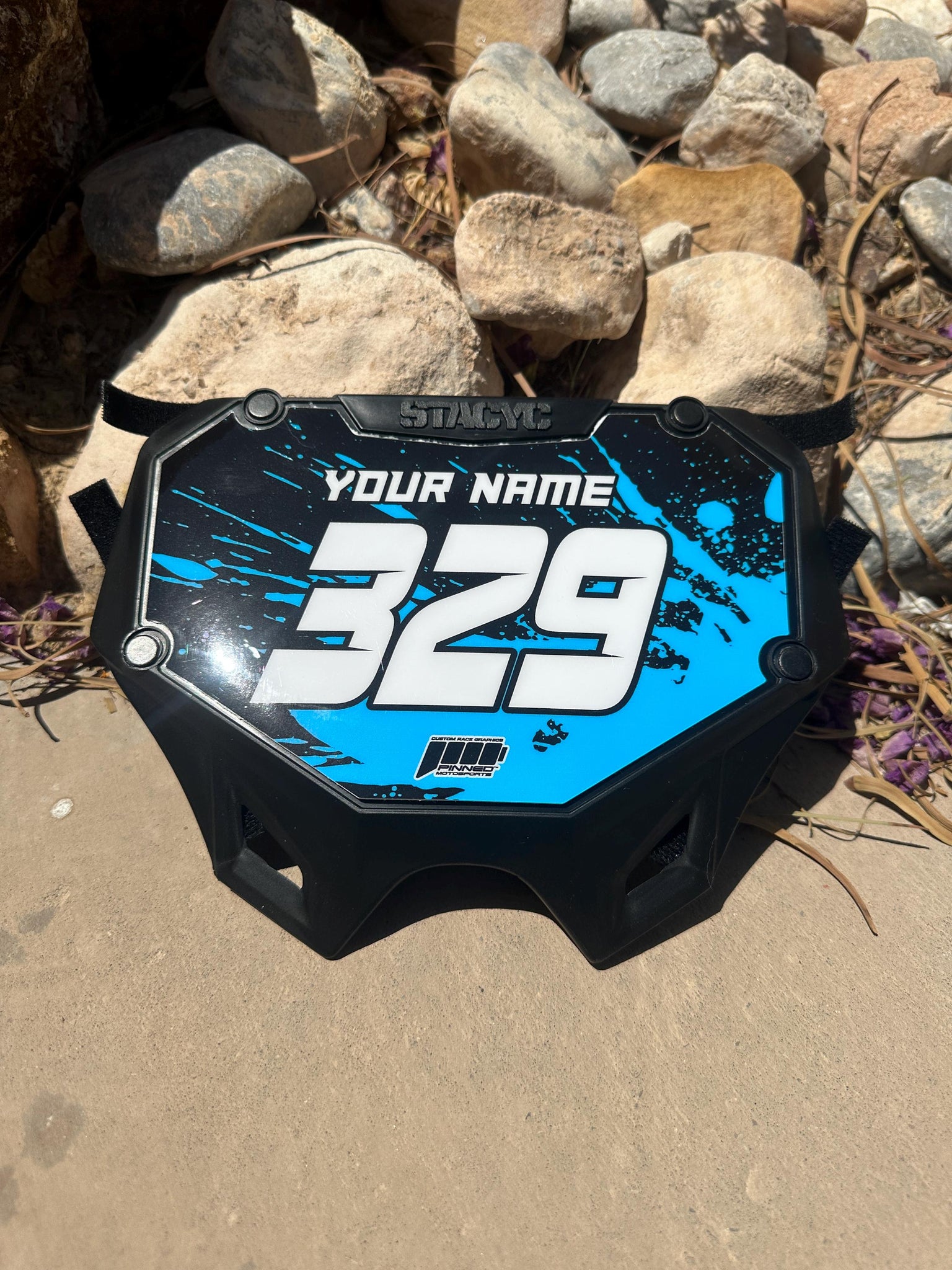 Stacyc Style Plate Graphics | Number Plate Decals | Personalized Plate Decals