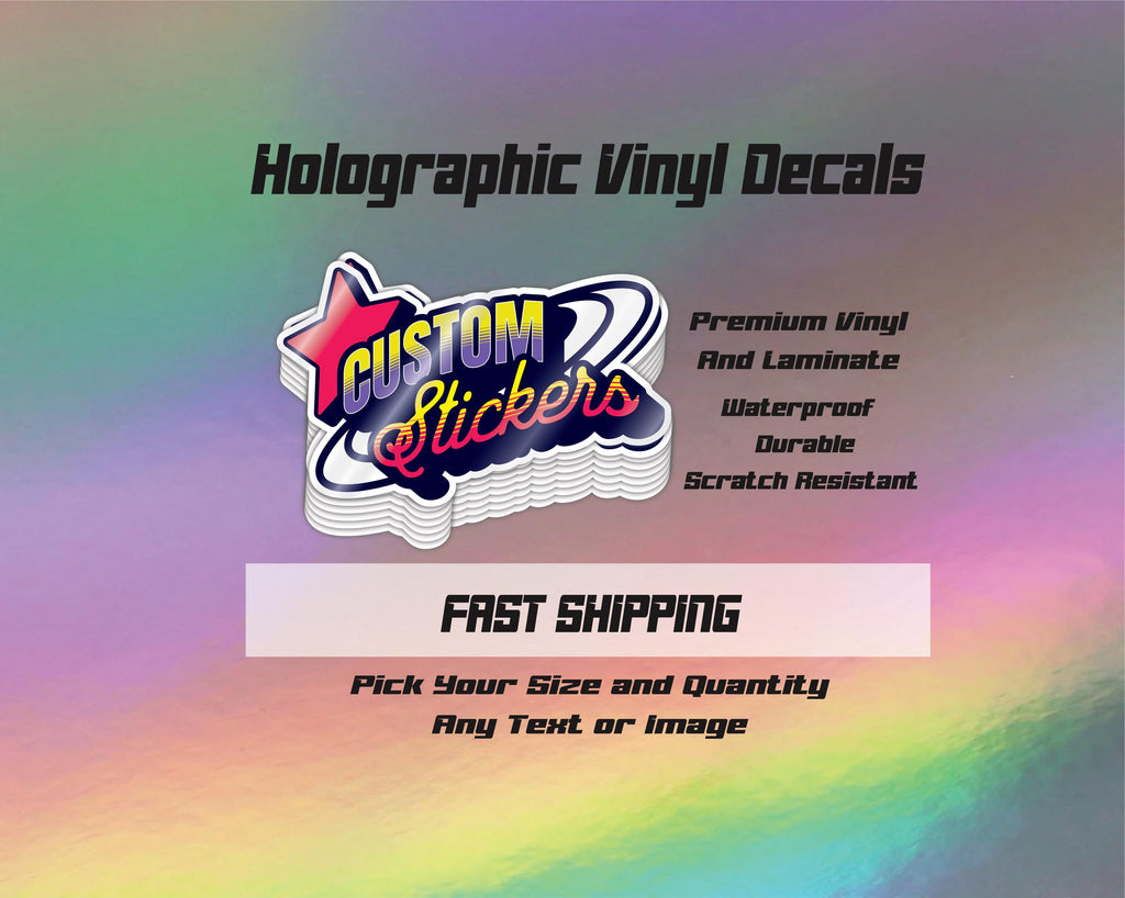 Holographic Vinyl Stickers / Holographic Die Cut Stickers
