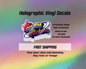Holographic Vinyl Stickers / Holographic Die Cut Stickers