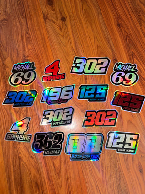 Holographic Vinyl Stickers / Holographic Die Cut Stickers