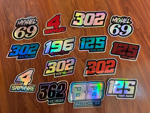 Holographic Vinyl Stickers / Holographic Die Cut Stickers