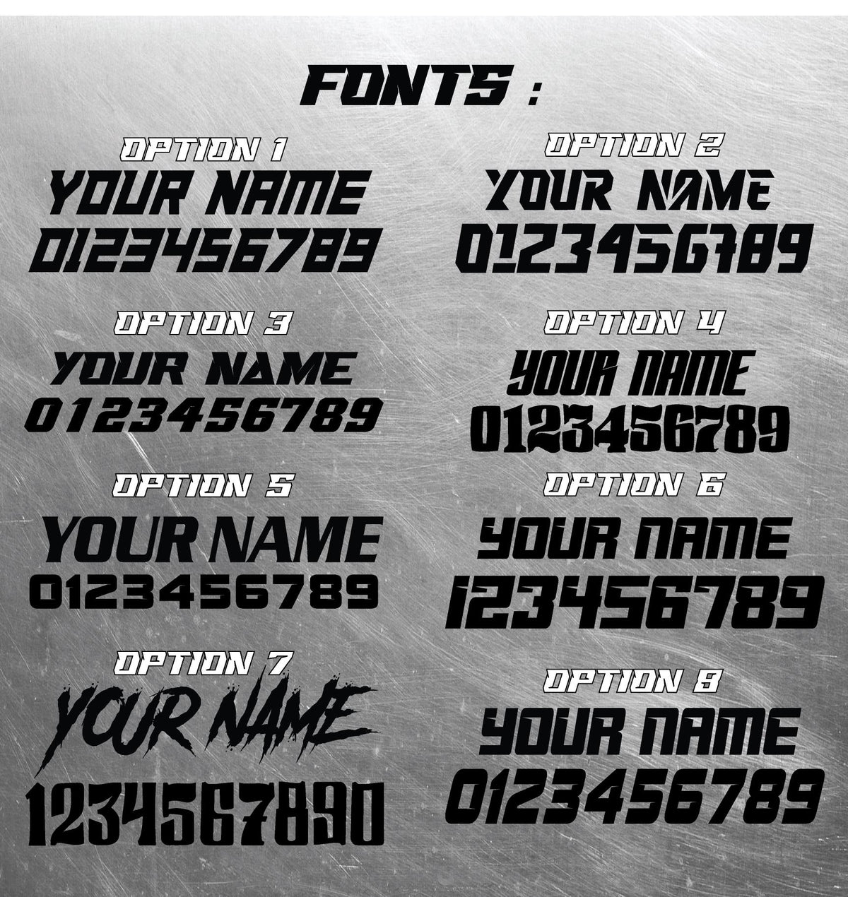 Holographic Name & Number Decals, Holographic Stickers, Personalized Decal Set