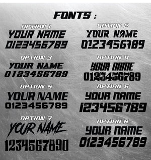 Holographic Name & Number Decals, Holographic Stickers, Personalized Decal Set