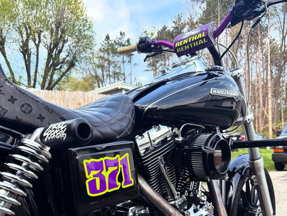 Battery Box Name & Number Decals | Motorcycle Decals | Dyna Decals