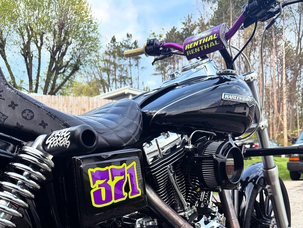 Battery Box Name & Number Decals | Motorcycle Decals | Dyna Decals