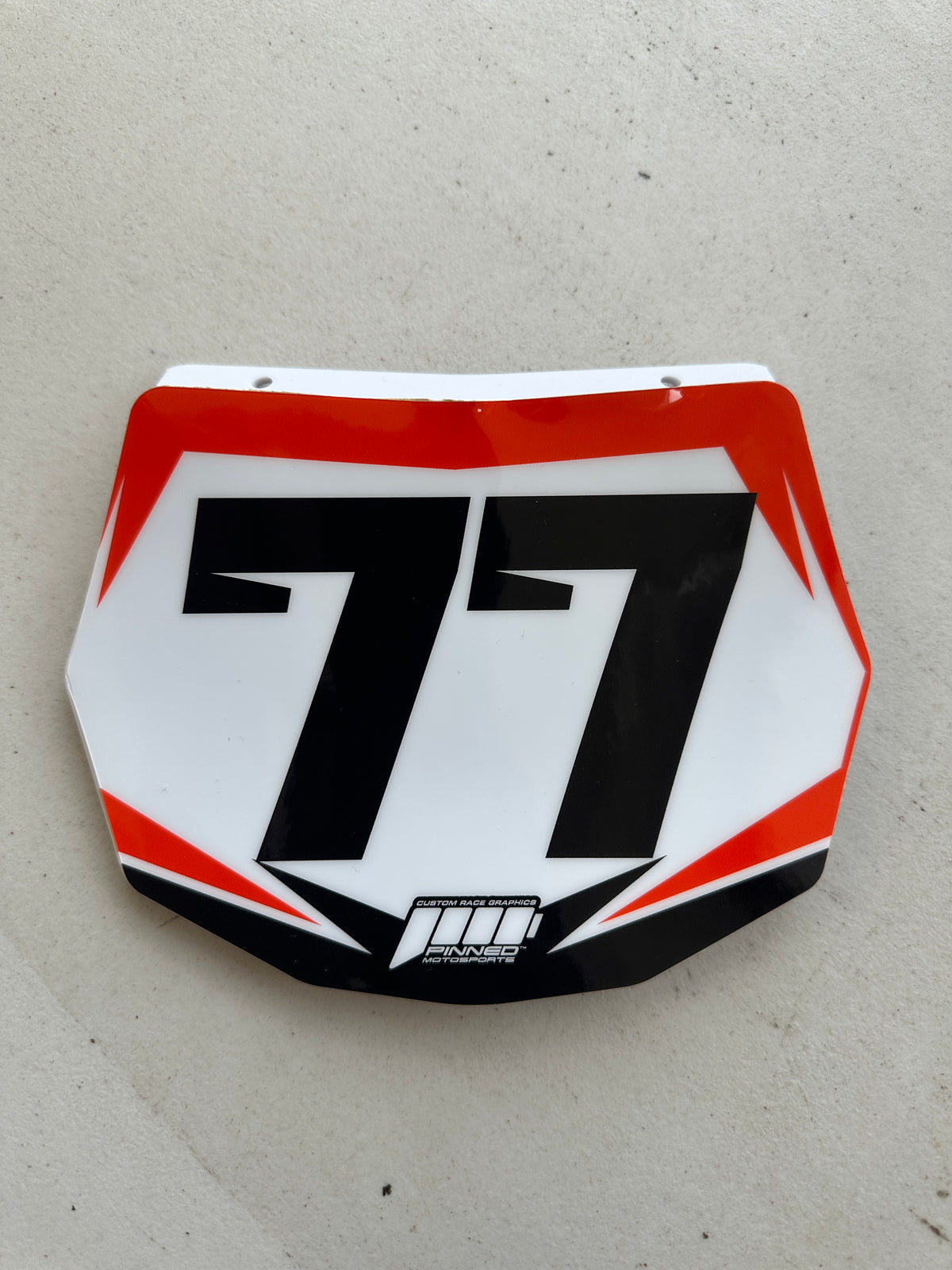 Clean Balance Bike Front Plate Decals