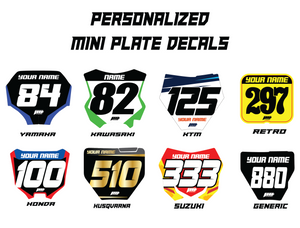 Mini Number Plate Decals