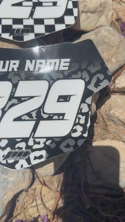 Tangent BMX Style Graphics, Tangent Plate Decals, Personalized Number Plate Graphics
