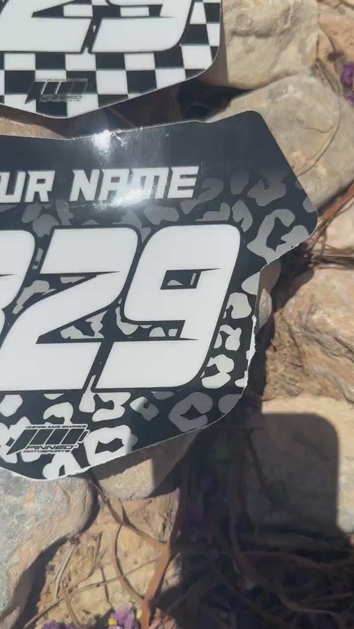 Tangent BMX Style Graphics, Tangent Plate Decals, Personalized Number Plate Graphics