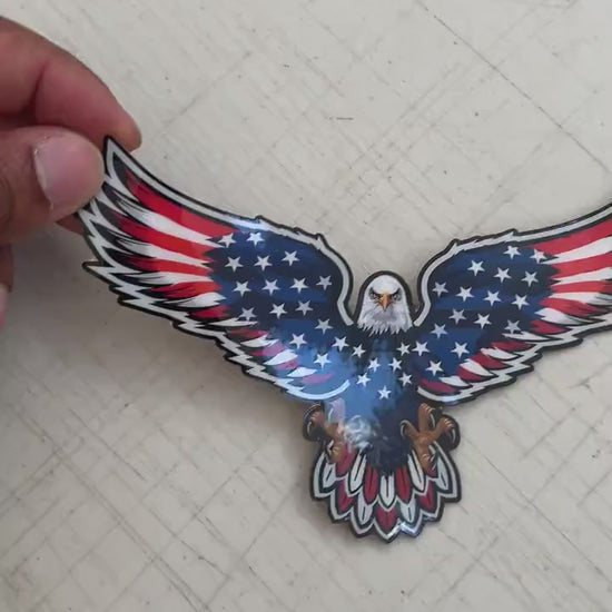 American Bald Eagle USA Decal, Waterproof Stickers, America Stickers, USA Decals, USA Made