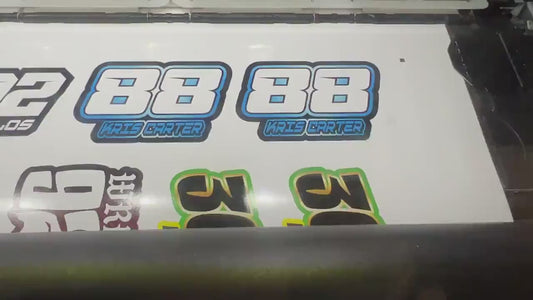 Custom RC Decals | Name & Number Decals | Personalized Decal Set