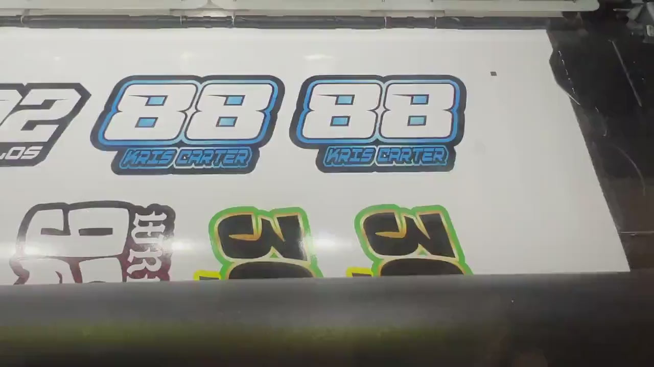 Custom RC Decals | Name & Number Decals | Personalized Decal Set