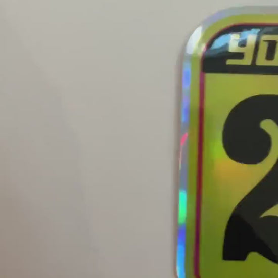 4" Holographic Mini Plate Decals / Holographic Mx Plate decal