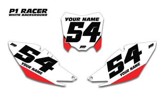 P1 HONDA RACER Plates