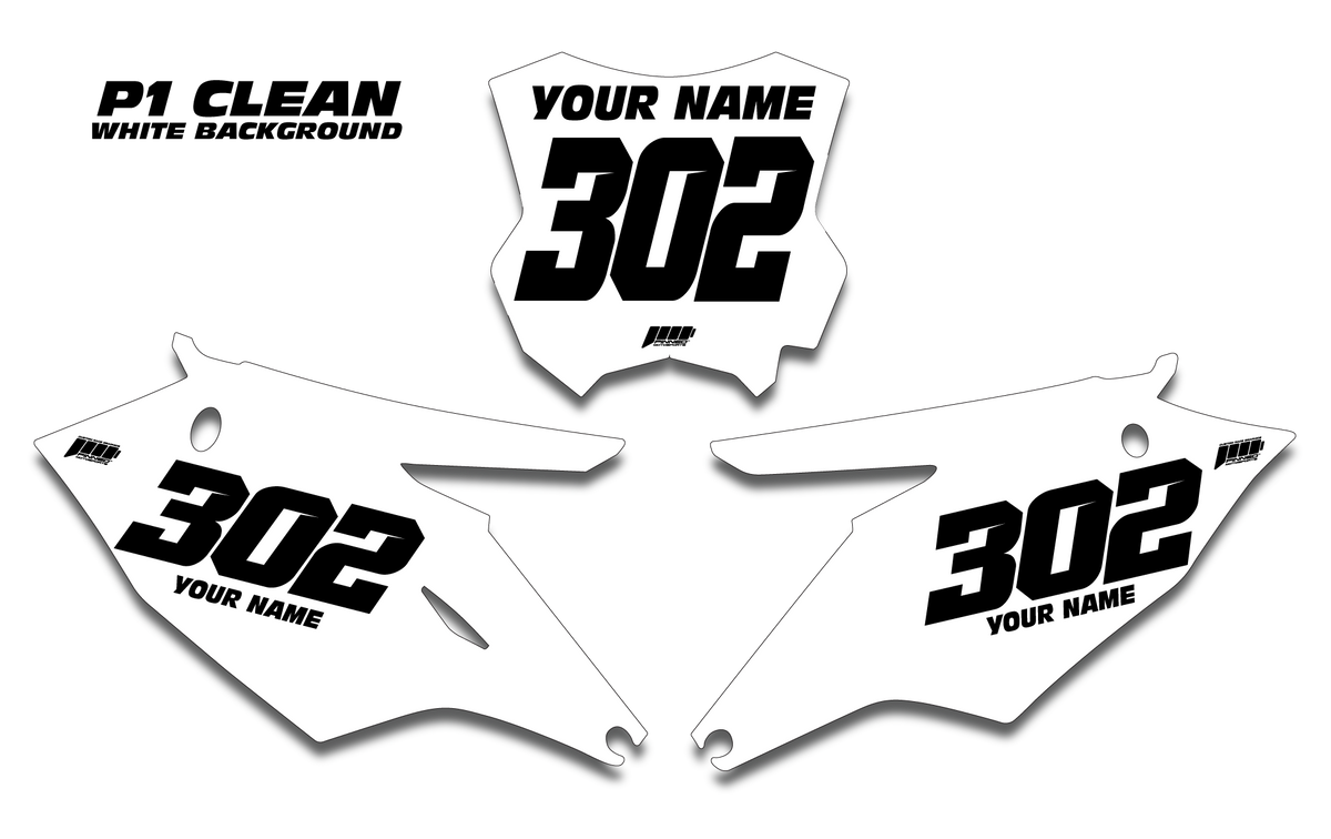 P1 KAWASAKI CLEAN Plates