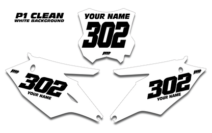 P1 KAWASAKI CLEAN Plates