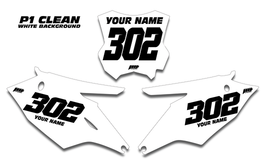 P1 KAWASAKI CLEAN Plates