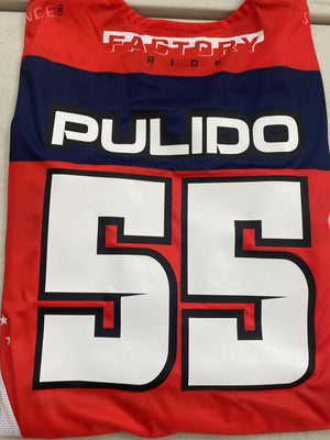 Personalized Rider ID Jersey Name and Number Iron-On Prints