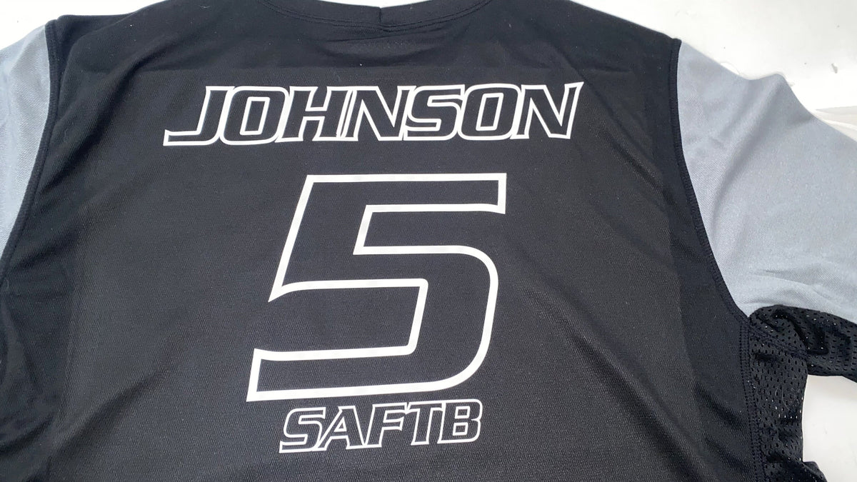 Personalized Rider ID Jersey Name and Number Iron-On Prints