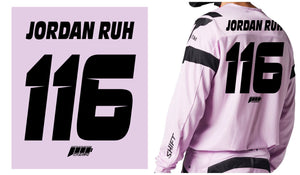 Personalized Rider ID Jersey Name and Number Iron-On Prints