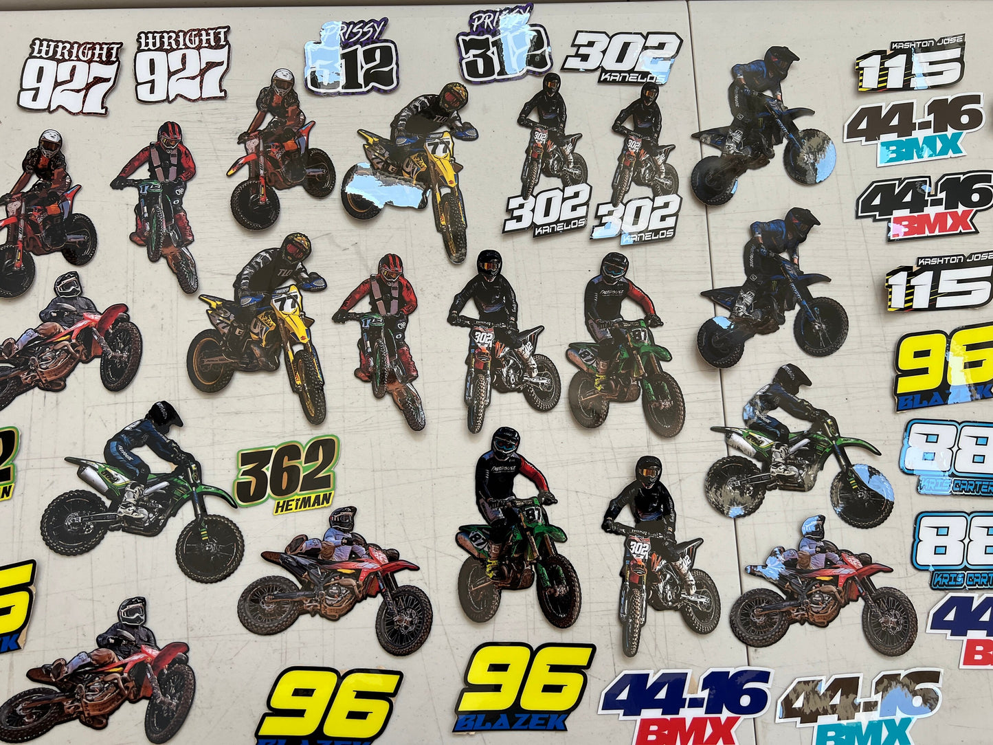 Action Sports Decals, Custom Photo Decal, Motocross Decals, Waterproof Decals, Personalized Decals