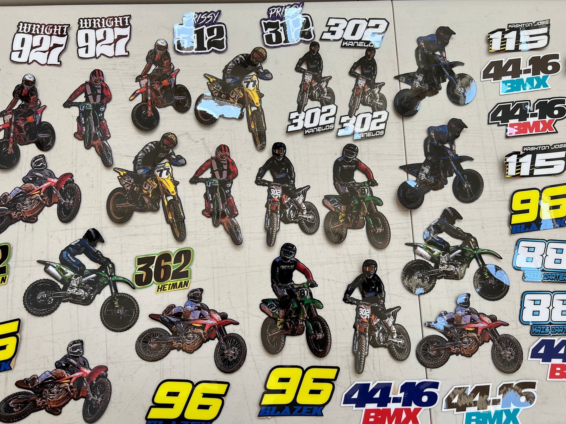 Action Sports Decals, Custom Photo Decal, Motocross Decals, Waterproof Decals, Personalized Decals
