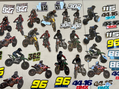 Action Sports Decals, Custom Photo Decal, Motocross Decals, Waterproof Decals, Personalized Decals