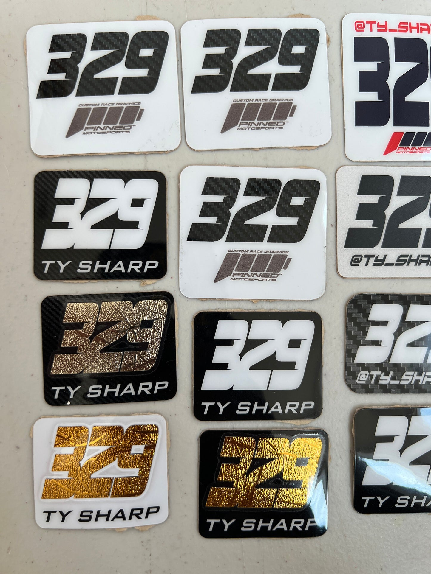 Metallic Square Name/Number Decals, Custom Hub Decals, Bmx Hub Decals, Waterproof Decals, Number Decals