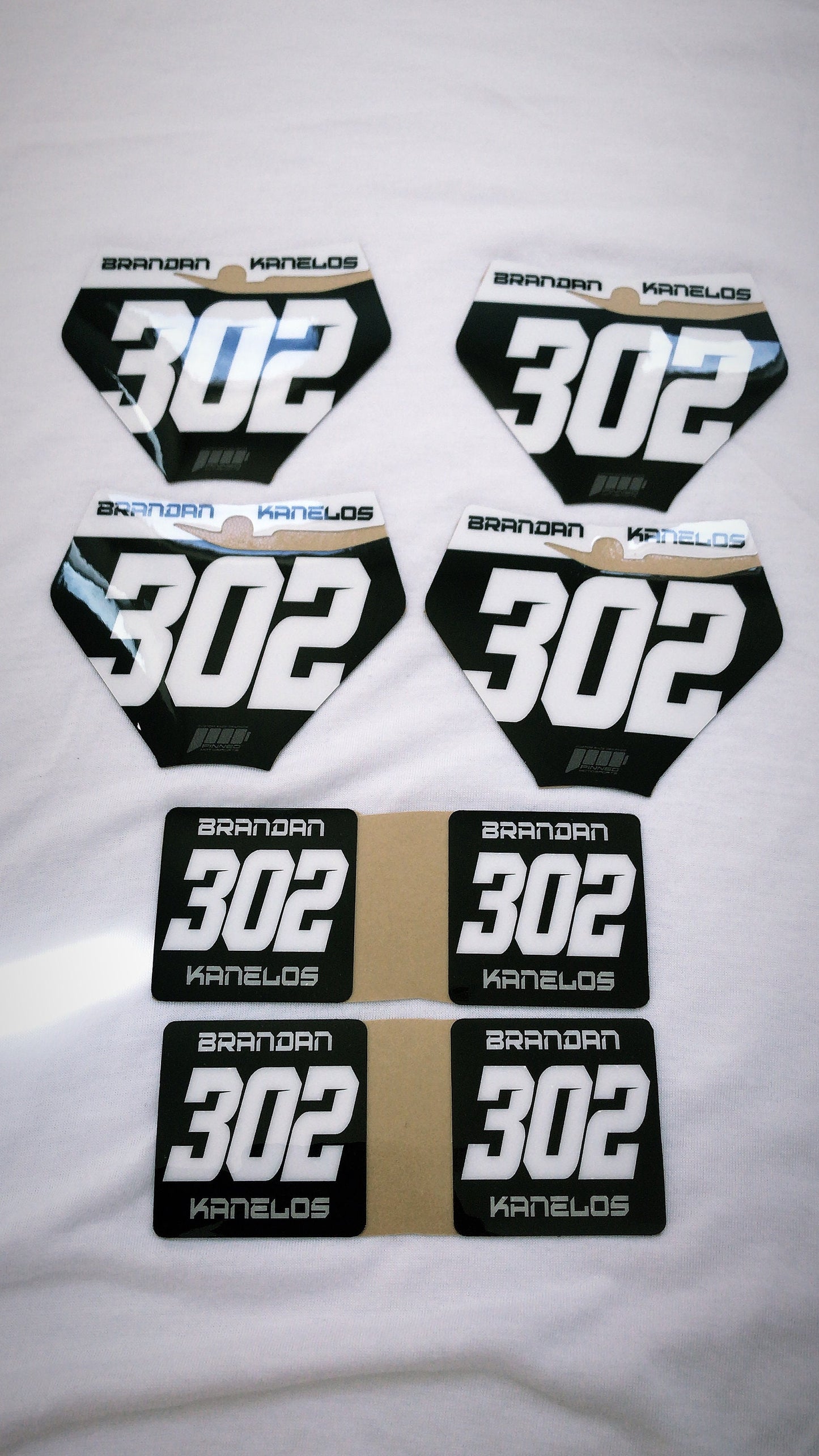 Personalized Number Plate Decals, Custom Name Number Plate decal, Motocross Plate Decals, Waterproof Decals, Number Decals, Any size