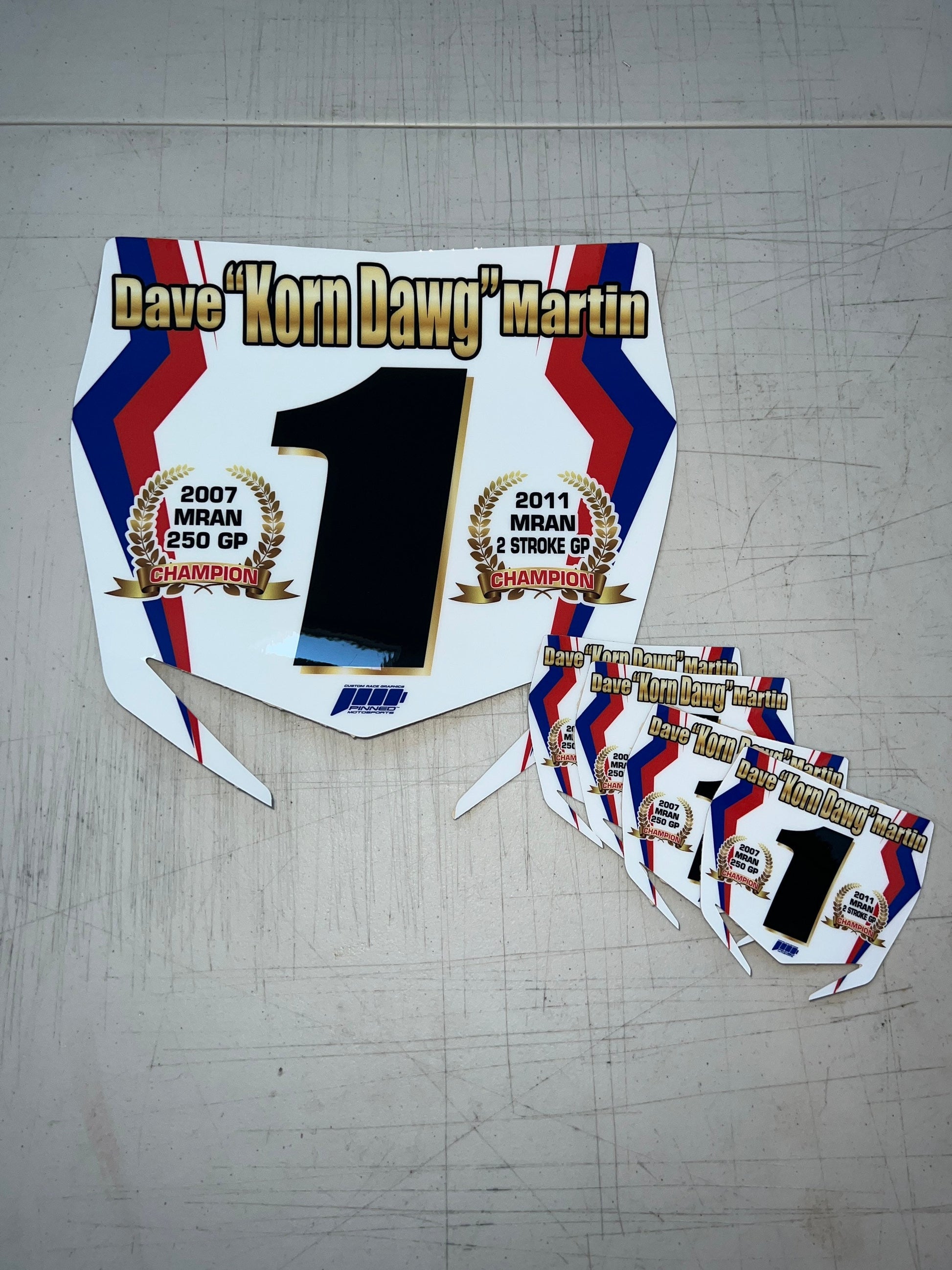 Mini Plate Decals, Custom Name Number Plate decal, Motocross Plate Decals, Waterproof Decals, Number Decals
