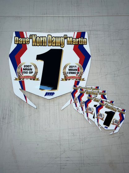 Personalized Number Plate Decals, Custom Name Number Plate decal, Motocross Plate Decals, Waterproof Decals, Number Decals, Any size