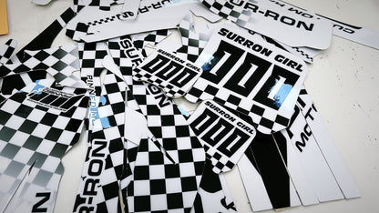 Personalized White and Blue Sur-Ron Light Bee Graphics Kit, Custom Sur-Ron Decals
