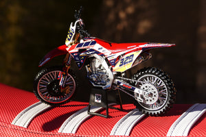 Custom 1:12 Scale Motocross Bike Graphics, Replica Motocross bike Decals, Personalized Model Dirt bike